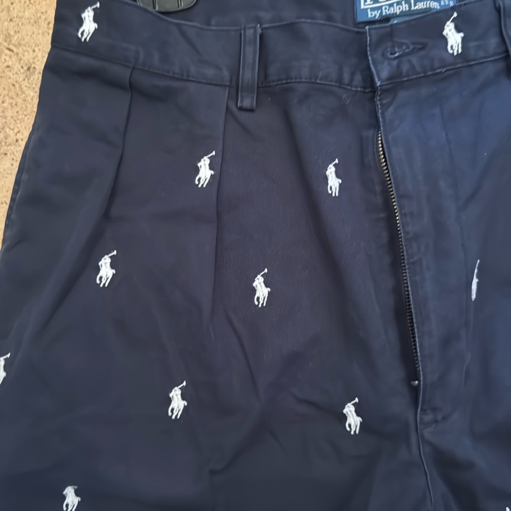 Polo by Ralph Lauren Tyler Navy Logo Shorts - size 35 waist - Picture 2 of 11